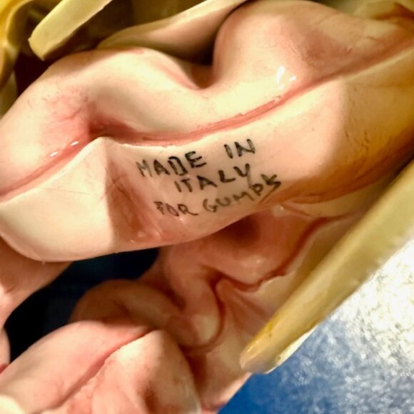 Rare Vintage Pierrot Clown Porcelain Figurine from Gumps San Francisco - Picture 7 of 7